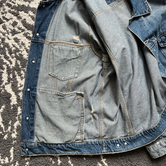 Distressed Denim Jacket - Picture 3 of 3